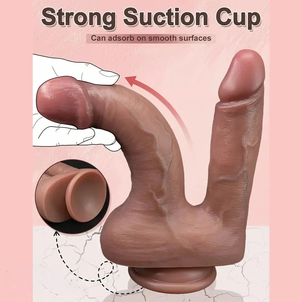 Flesh tone dual shaft strap-on dildo, photo 10