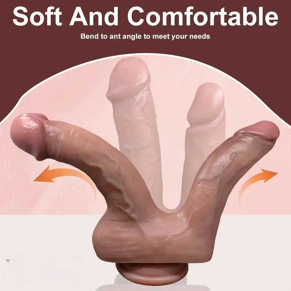 Flesh tone dual shaft strap-on dildo, photo 7