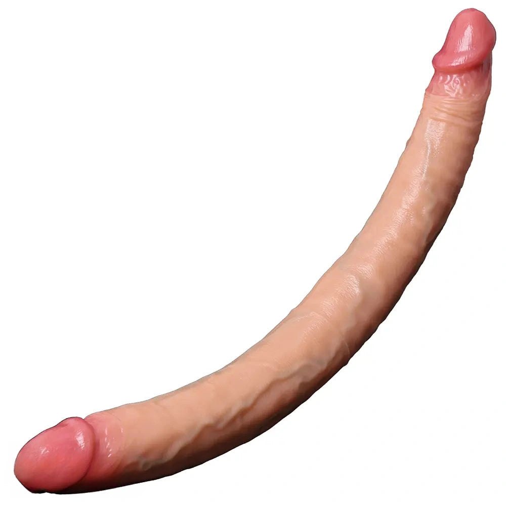 Flesh silicone double-ended dildo, photo 10