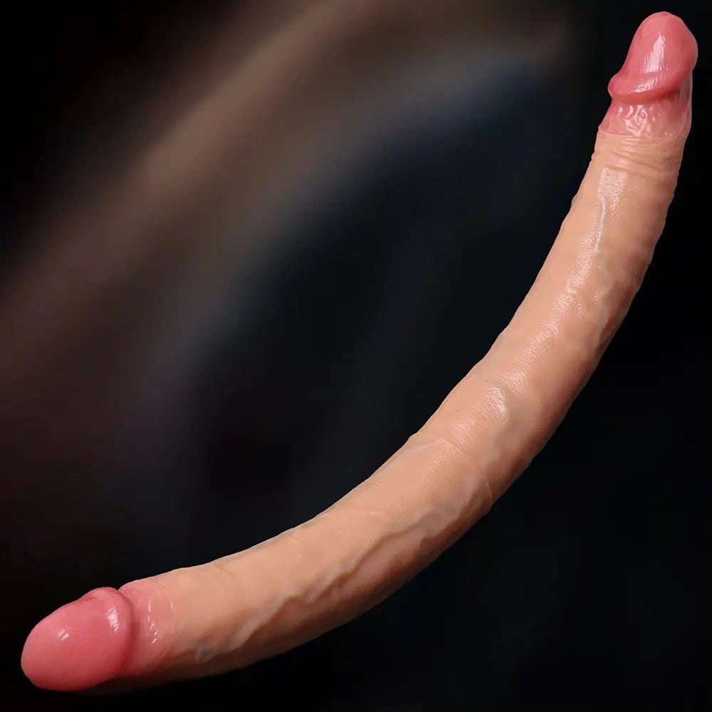 Flesh silicone double-ended dildo, photo 14