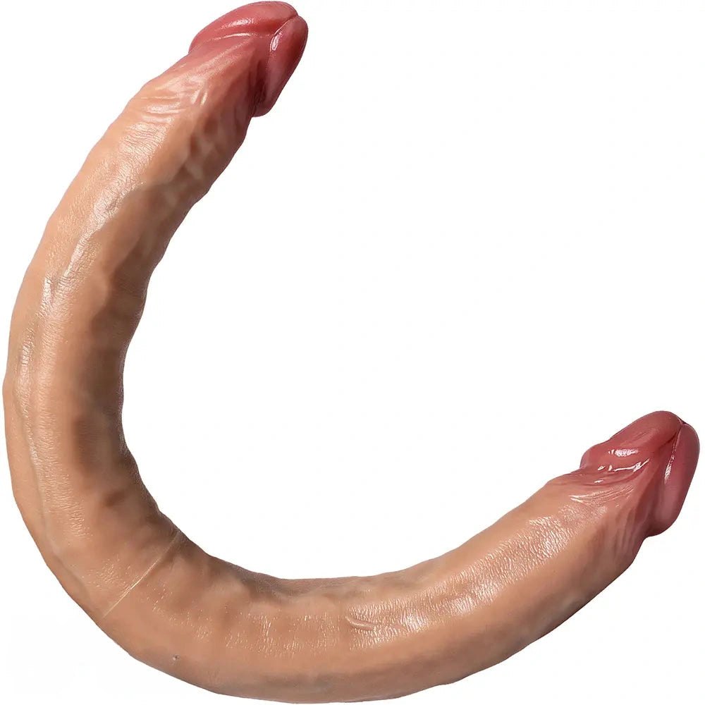 Flesh silicone double-ended dildo, photo 2
