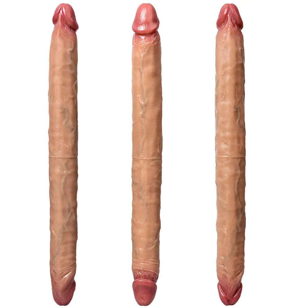 Flesh silicone double-ended dildo, photo 4
