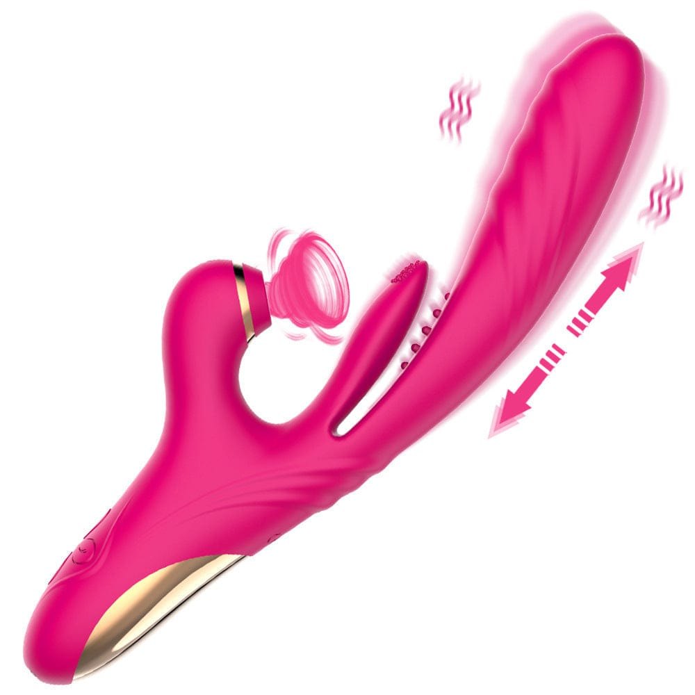 Rose Red dual stimulation clitoral suction vibrator