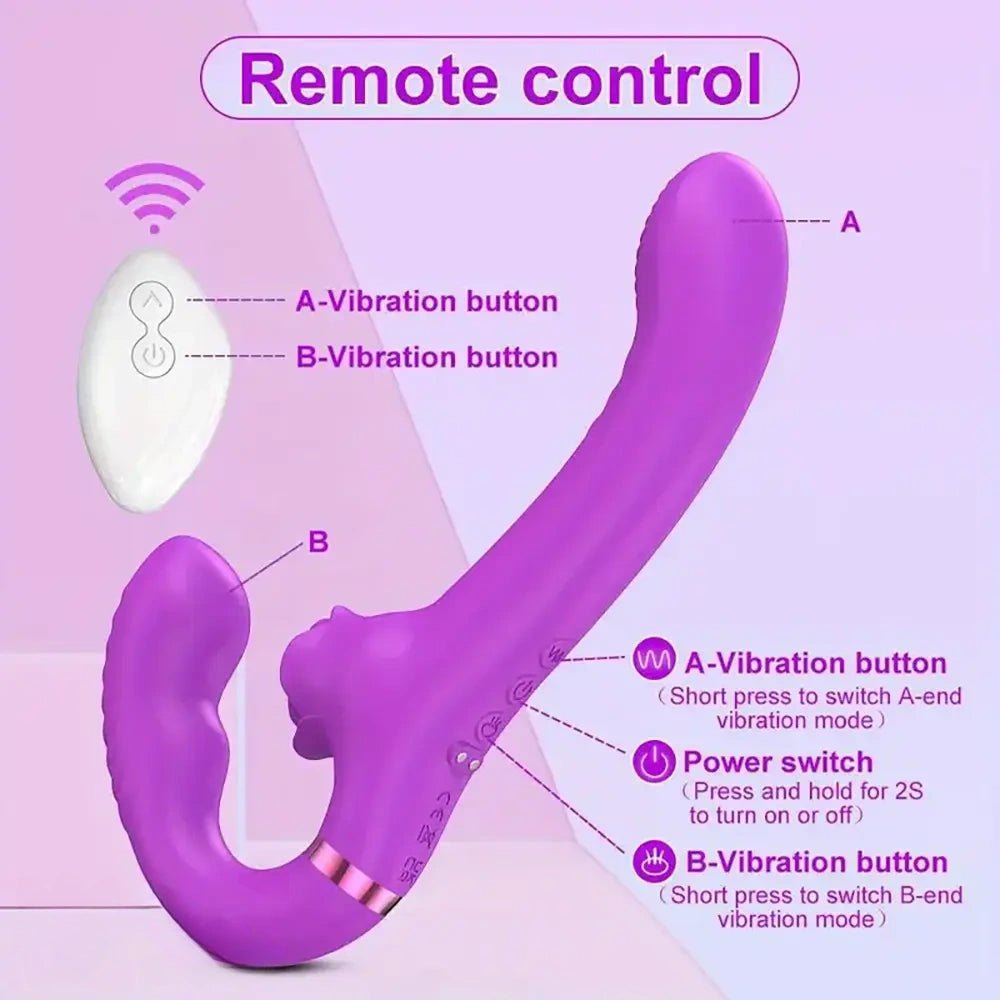 Dual stimulation rabbit vibrator with remote, photo 3