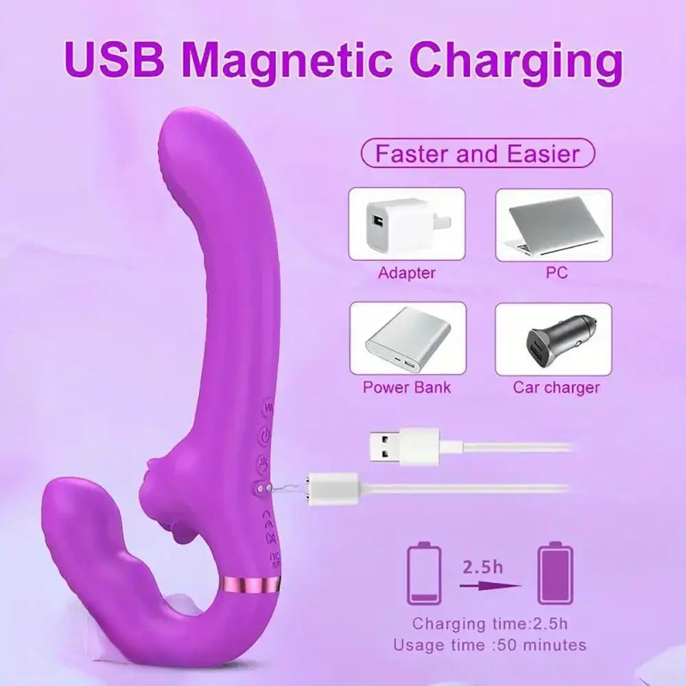 Dual stimulation rabbit vibrator with remote, photo 5