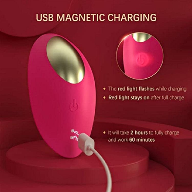 Rose red wearable clitoral suction and g-spot vibrator, photo 2