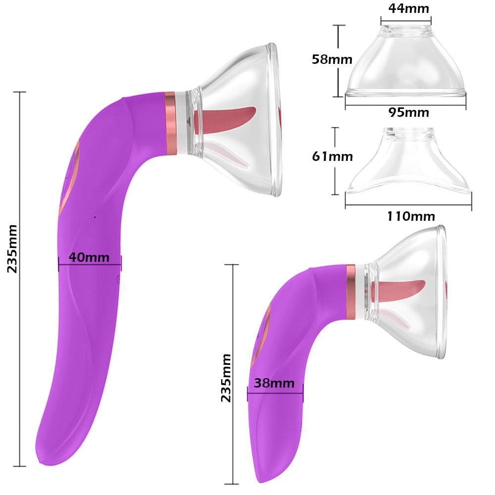 Clitoral suction tongue vibrator, photo 10