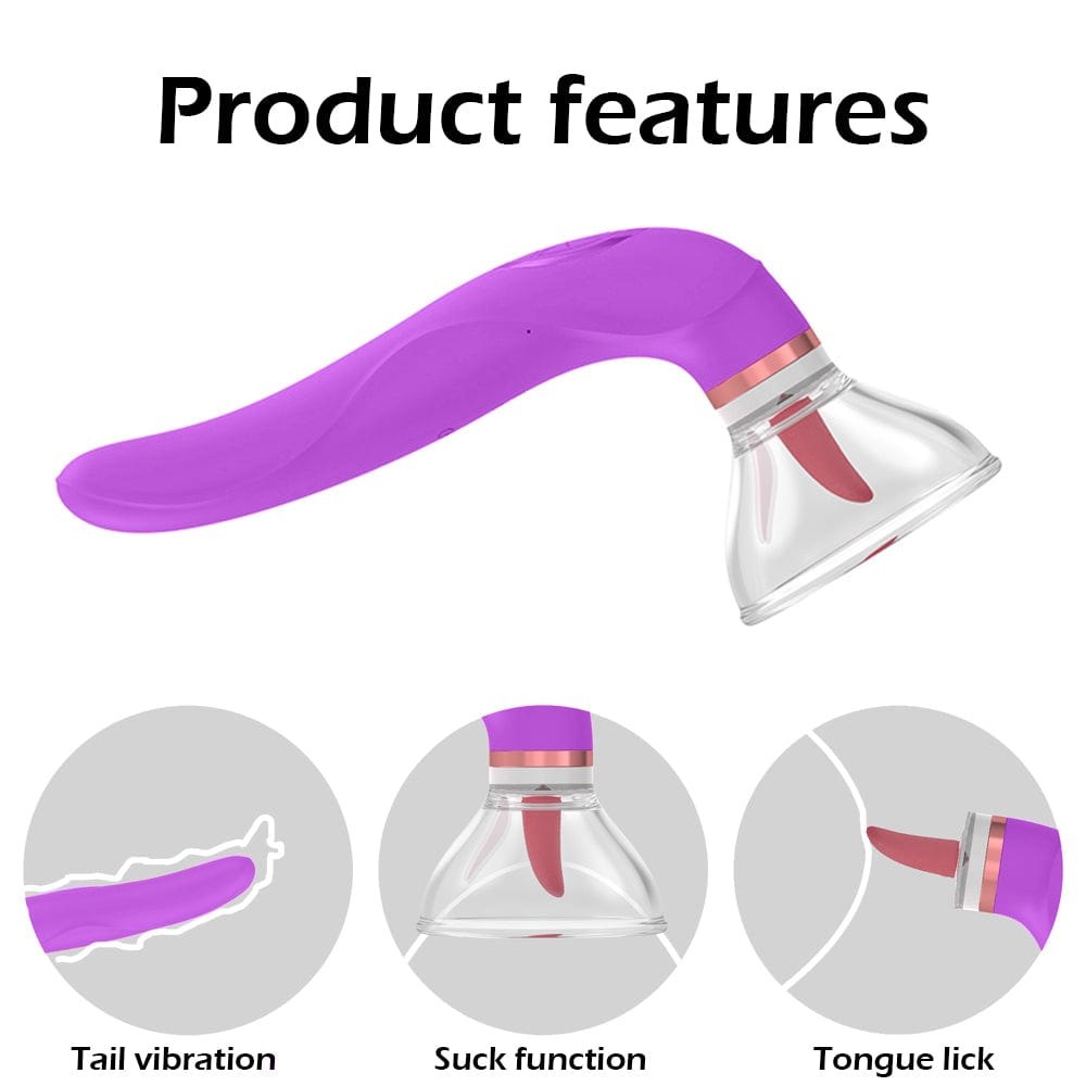 Clitoral suction tongue vibrator, photo 4