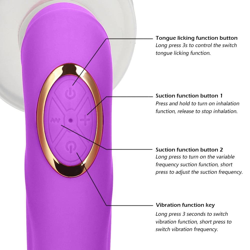 Clitoral suction tongue vibrator, photo 9