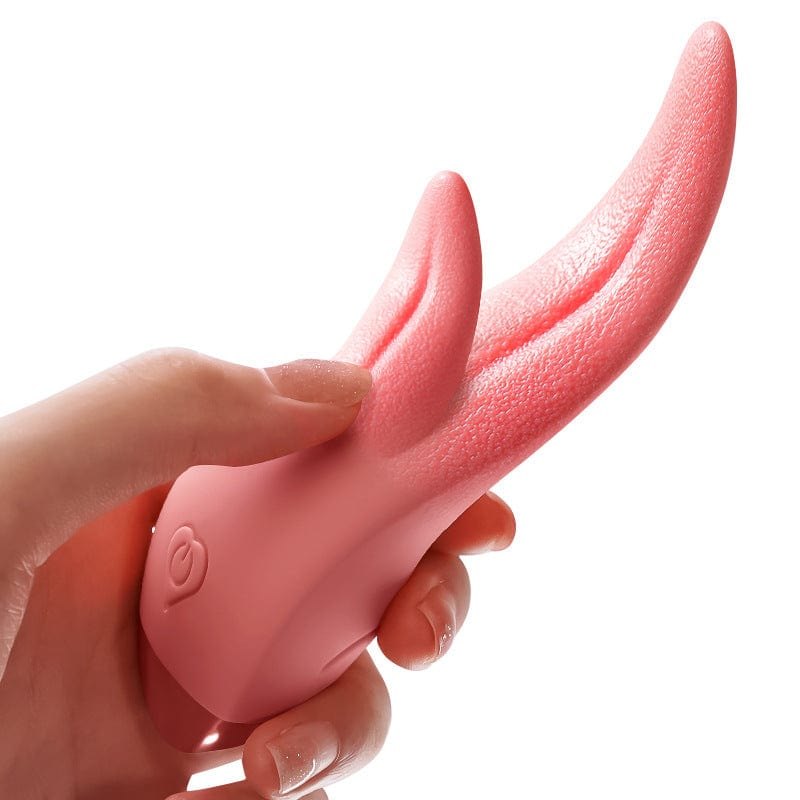 Pink tongue-shaped clit stimulator, photo 6
