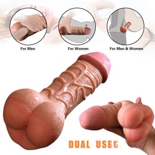 Flesh realistic anal play dildo, photo 2