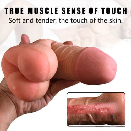 Flesh realistic anal play dildo, photo 3