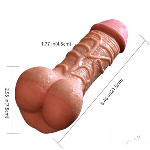 Flesh realistic anal play dildo, photo 8