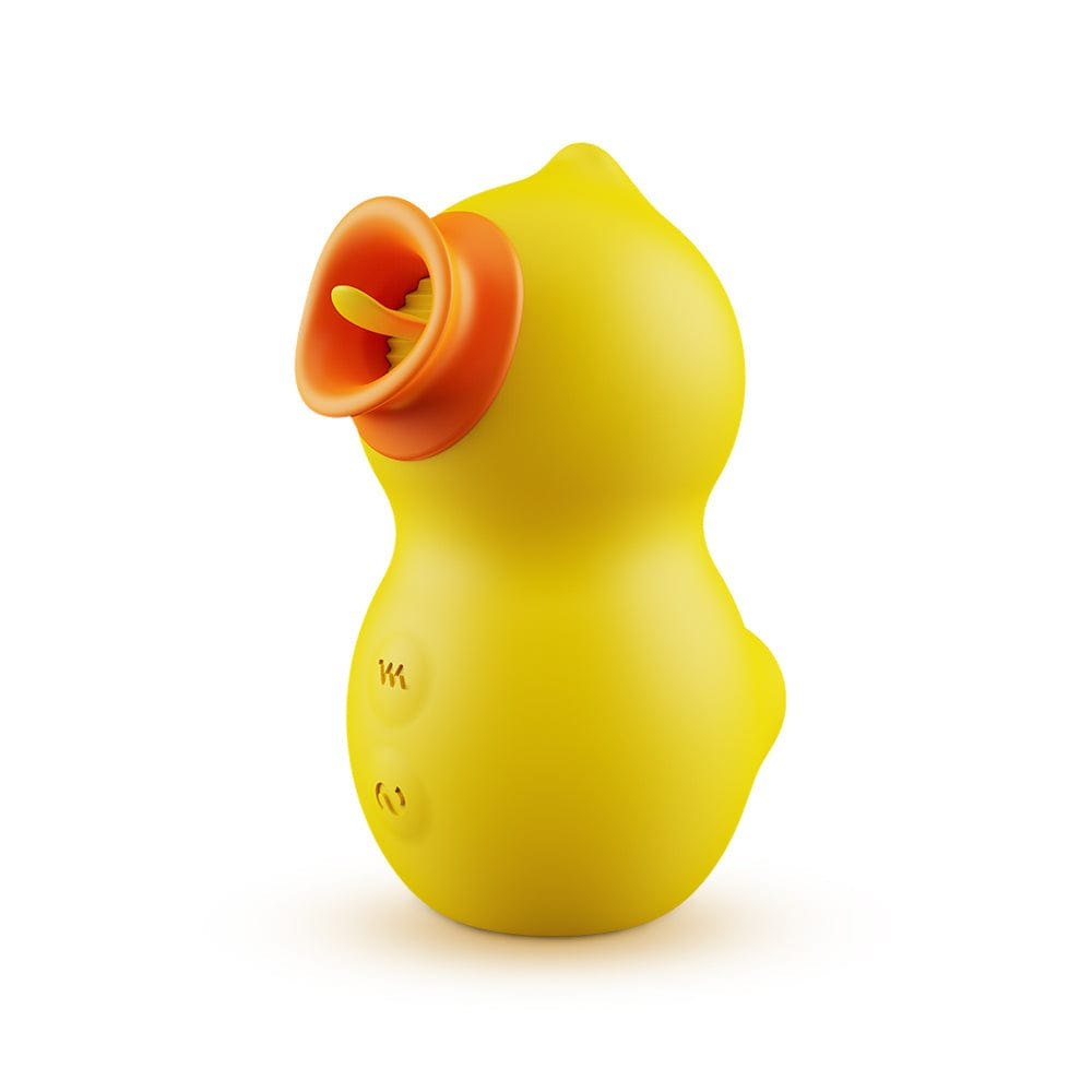 Yellow duck shaped clitoral suction vibrator, photo 7