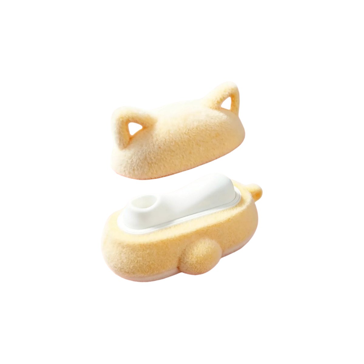 Corgi earbud case-style clitoral suction vibrator