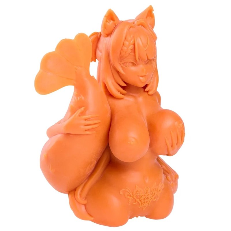 Orange furry anime fox-tail torso masturbator, photo 3