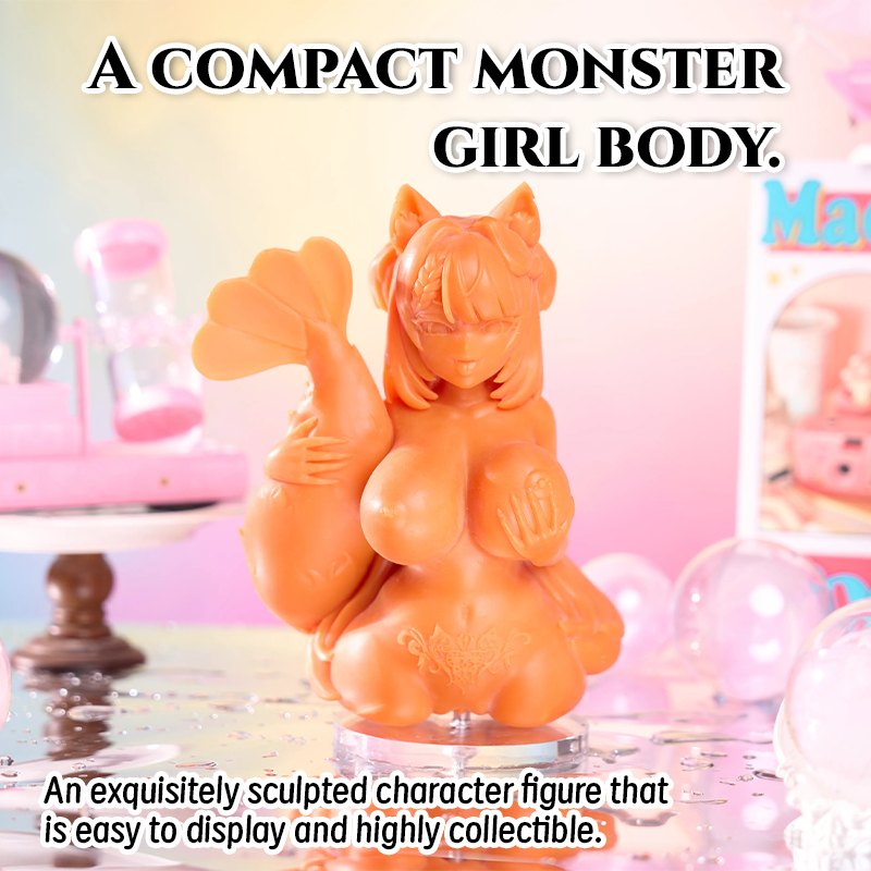 Orange furry anime fox-tail torso masturbator, photo 6