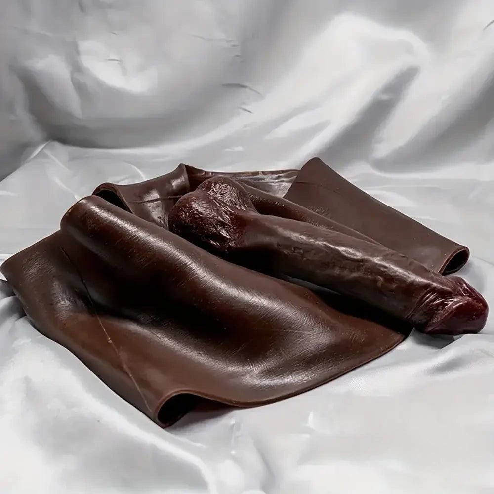 Ebony hollow strap-on dildo pant, photo 3