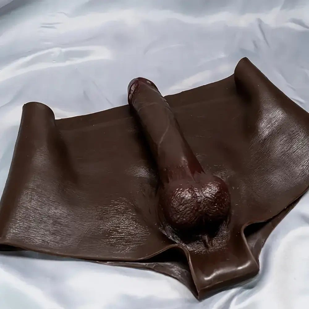 Ebony hollow strap-on dildo pant, photo 7