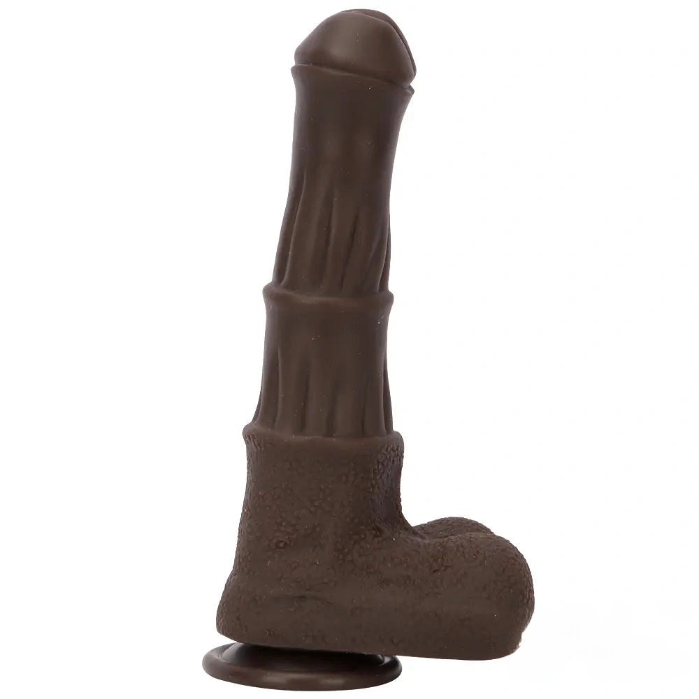 Ebony horse style silicone dildo, photo 1