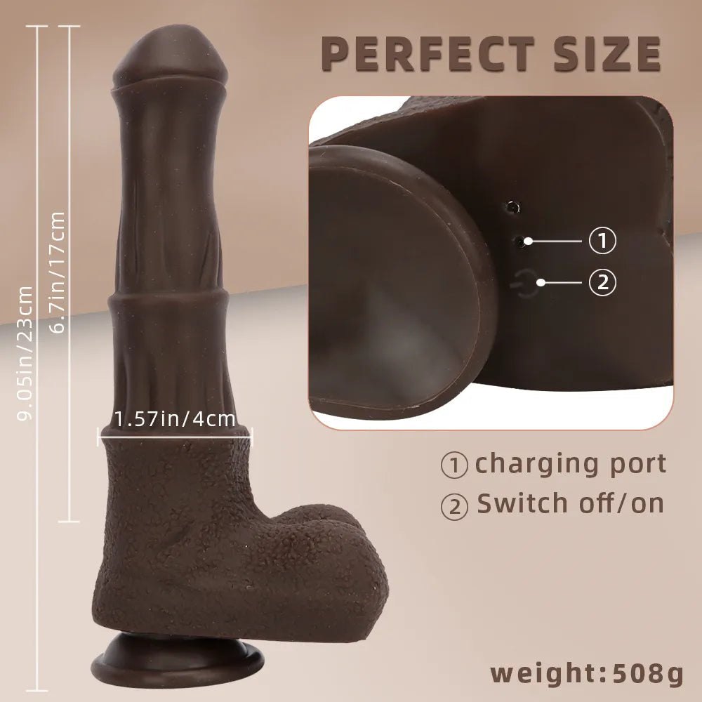 Ebony horse style silicone dildo, photo 13
