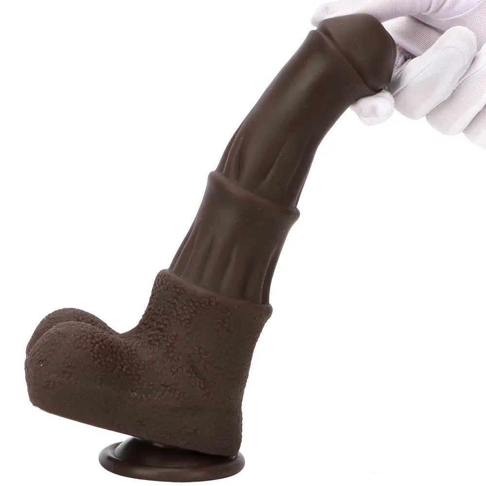 Ebony horse style silicone dildo, photo 14