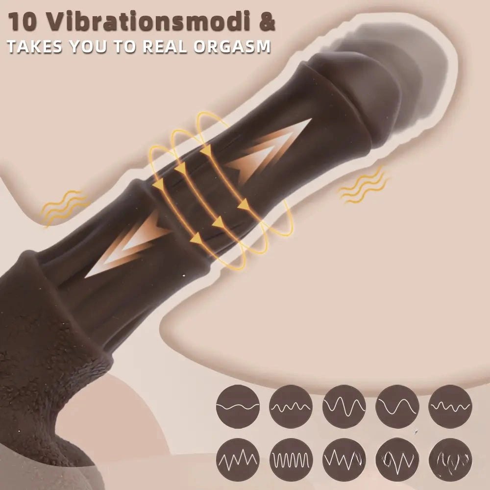 Ebony horse style silicone dildo, photo 4