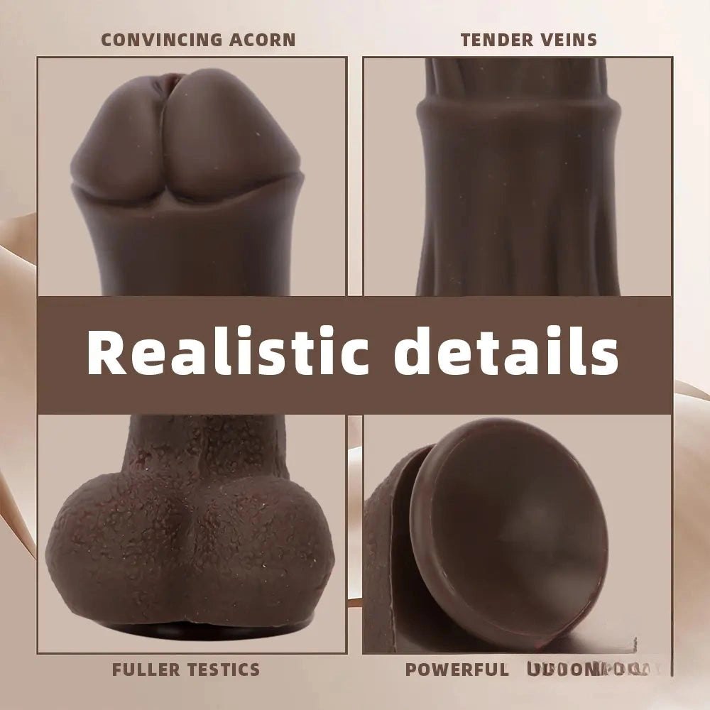 Ebony horse style silicone dildo, photo 5