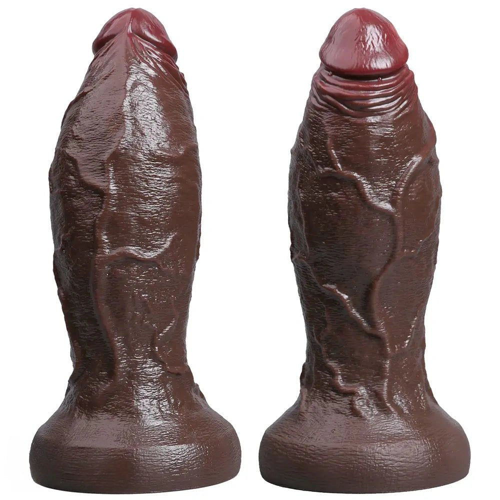 Ebony large thick silicone dildo, photo 14
