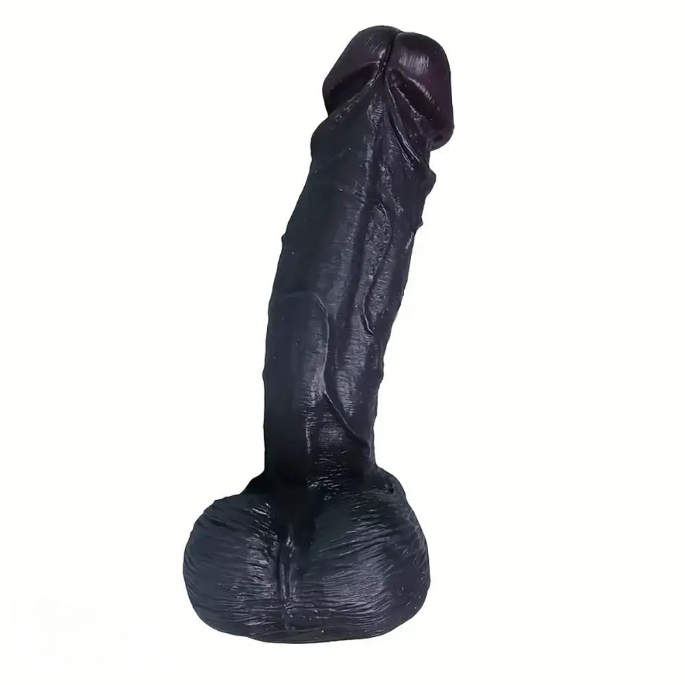 Ebony realistic silicone dildo, photo 6