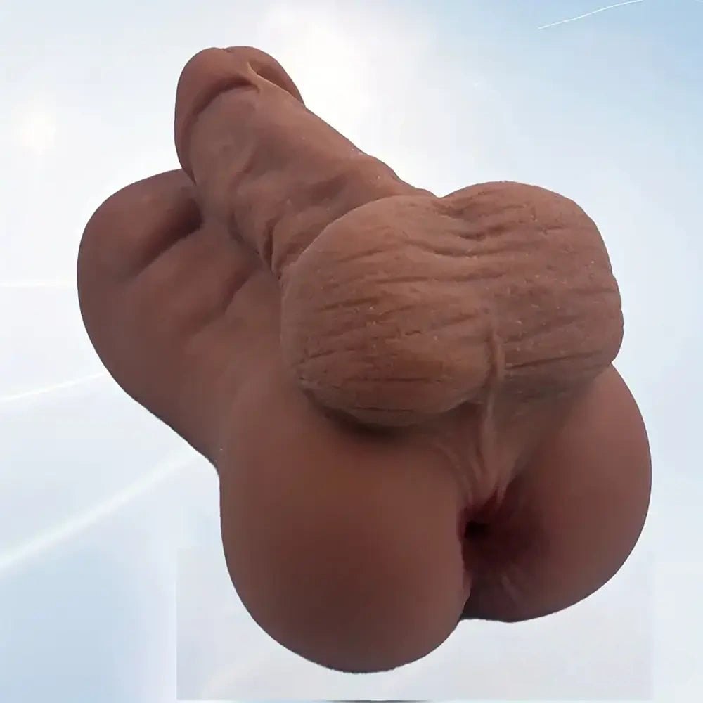 Ebony muscle torso masturbator, photo 2