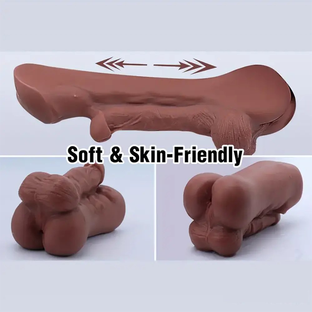 Ebony muscle torso masturbator, photo 3