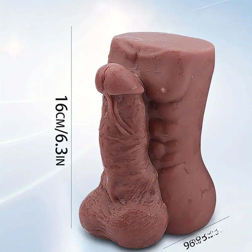 Ebony muscle torso masturbator, photo 7