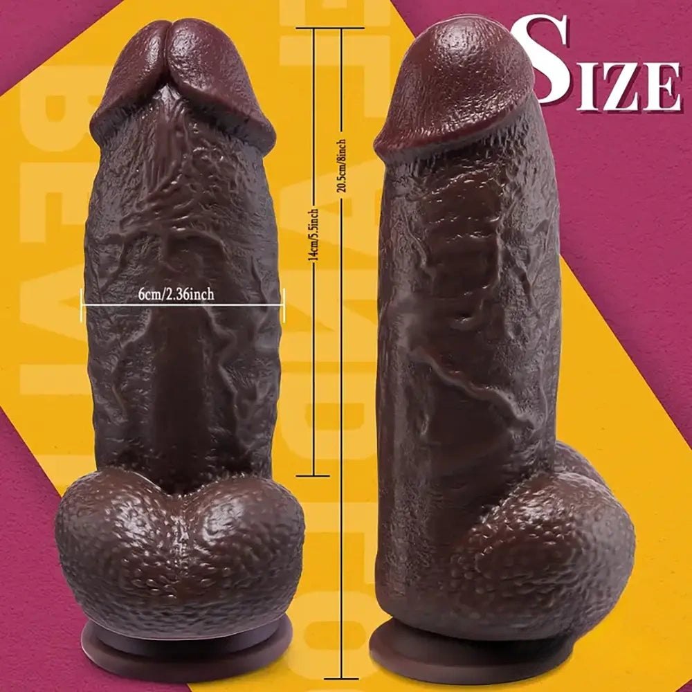 Ebony realistic dildo, photo 5