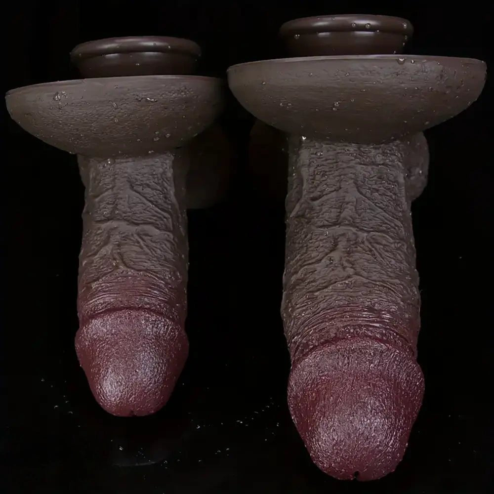 Ebony realistic dildo, photo 4