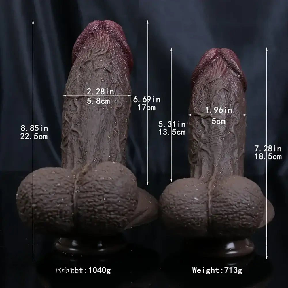 Ebony realistic dildo, photo 6