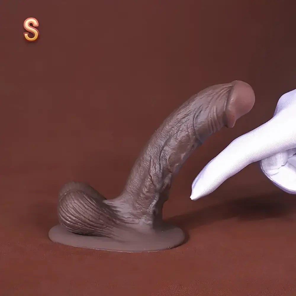 Ebony realistic suction cup dildo, photo 4