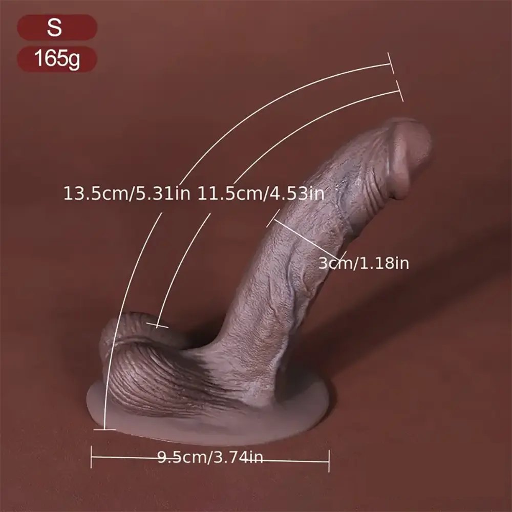 Ebony realistic suction cup dildo, photo 6