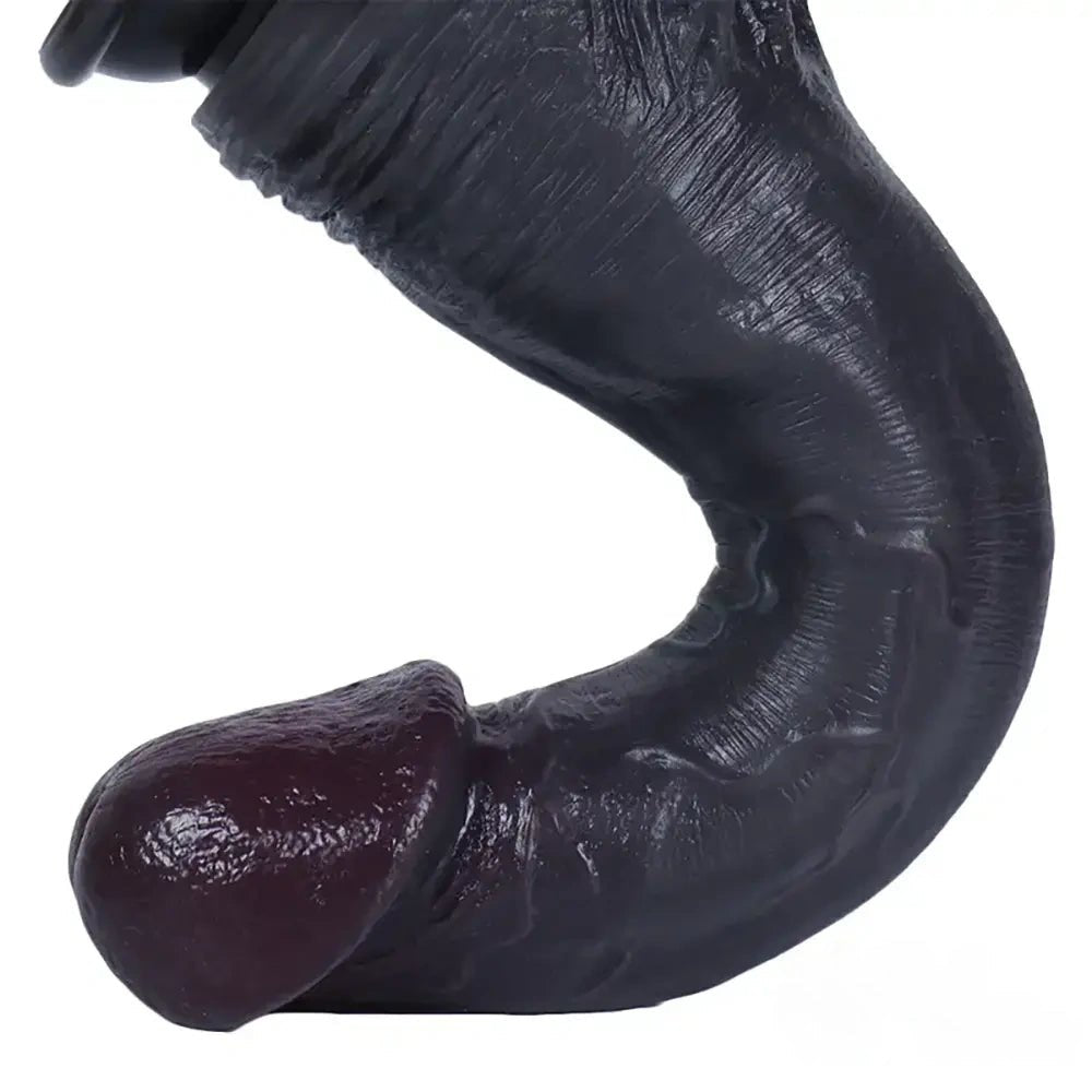 Ebony realistic suction cup dildo, photo 11