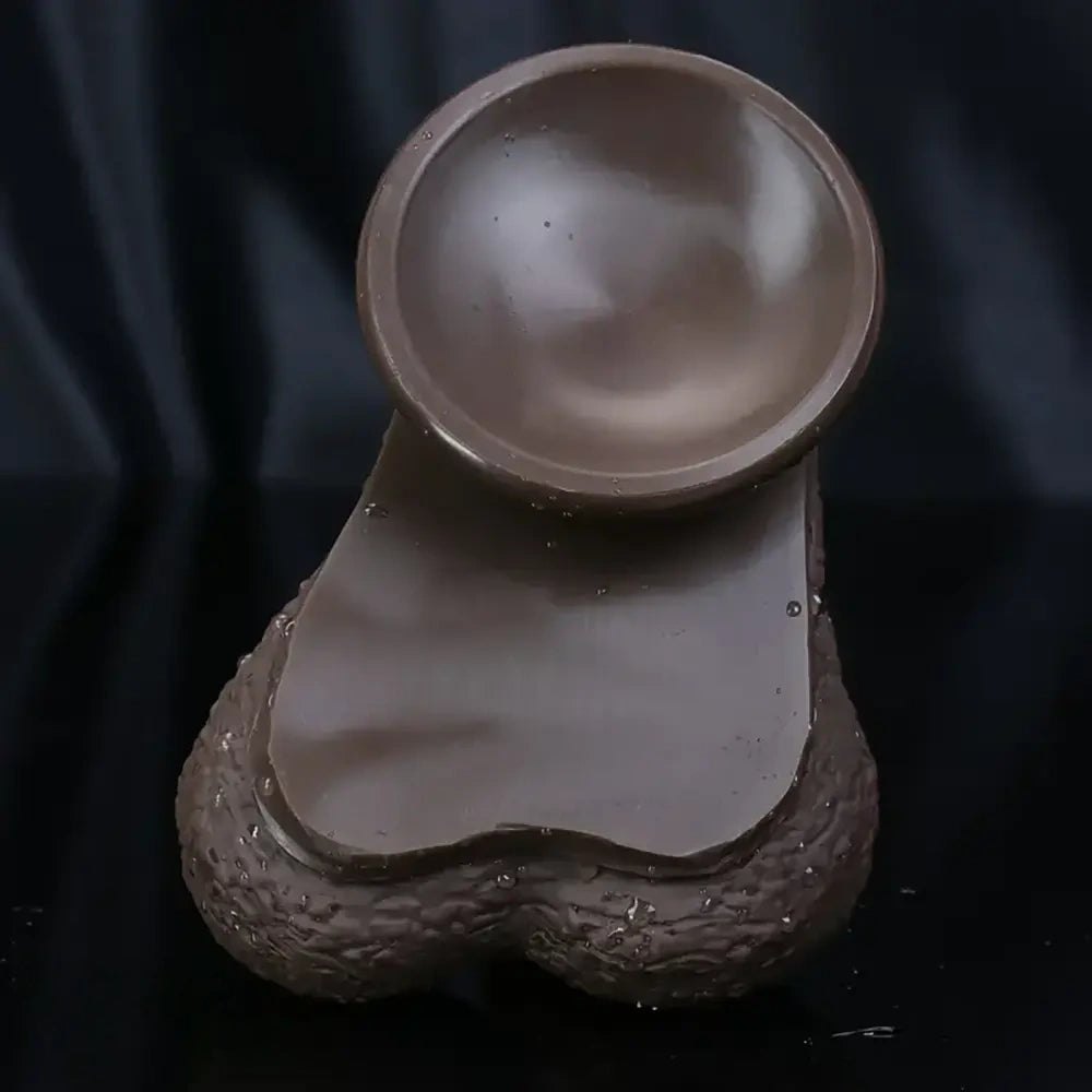 Ebony tone realistic silicone dildo, photo 6
