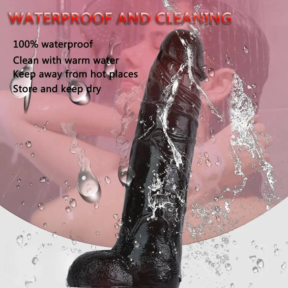 Ebony remote vibrating dildo, photo 10