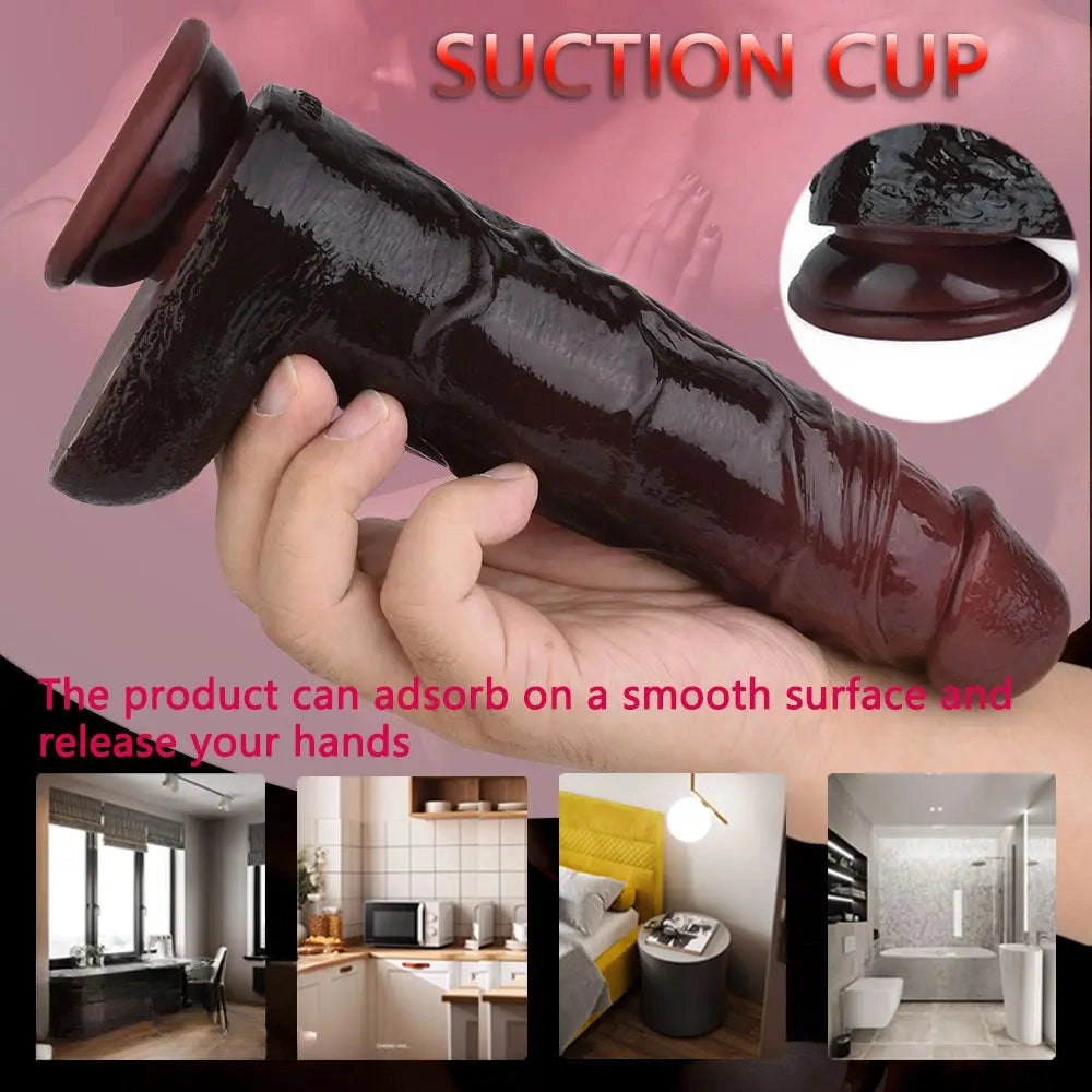 Ebony remote vibrating dildo, photo 8