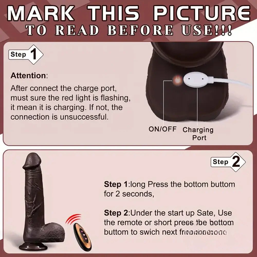 Dark ebony remote vibrating dildo, photo 4