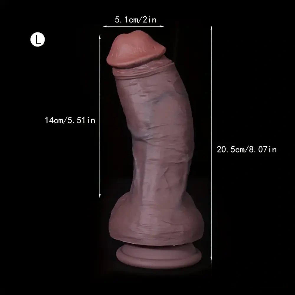 Ebony silicone dildo, photo 10