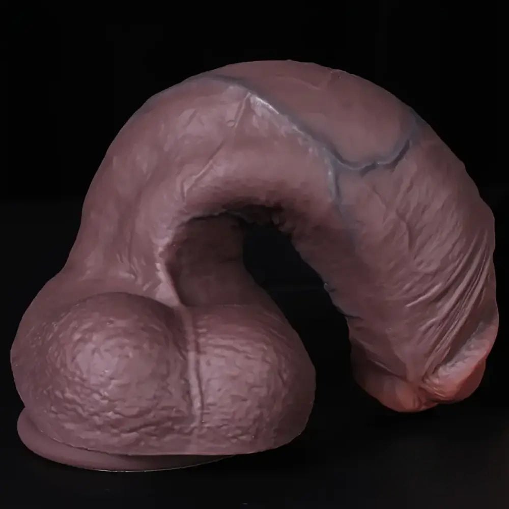 Ebony silicone dildo, photo 6