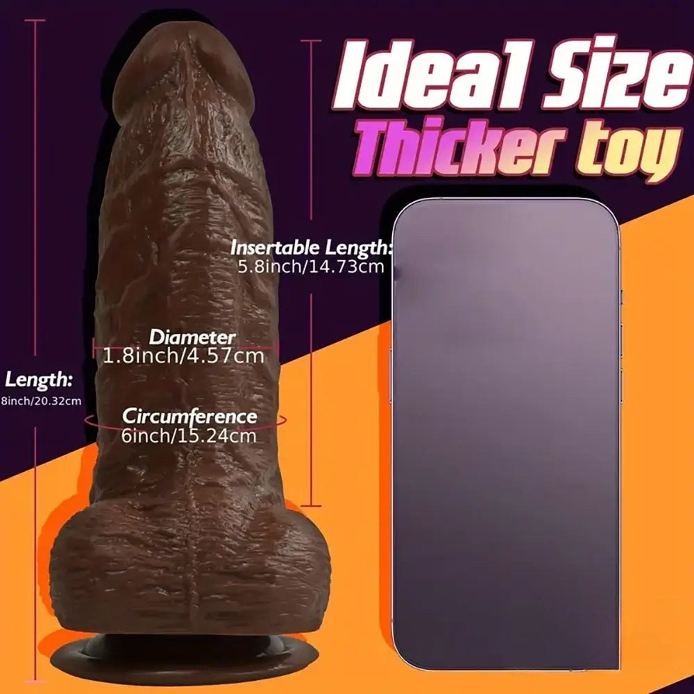 Ebony silicone g-spot dildo, photo 5