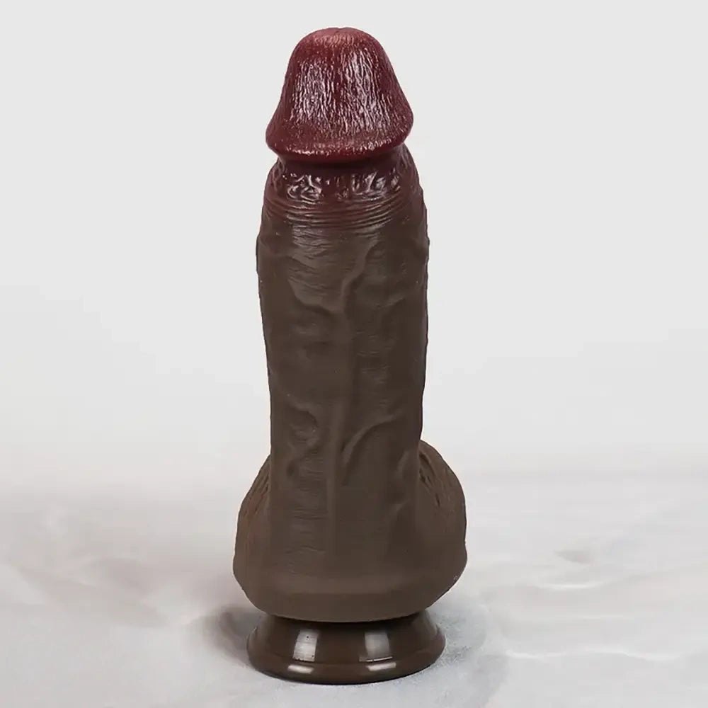 Ebony realistic silicone dildo, photo 6