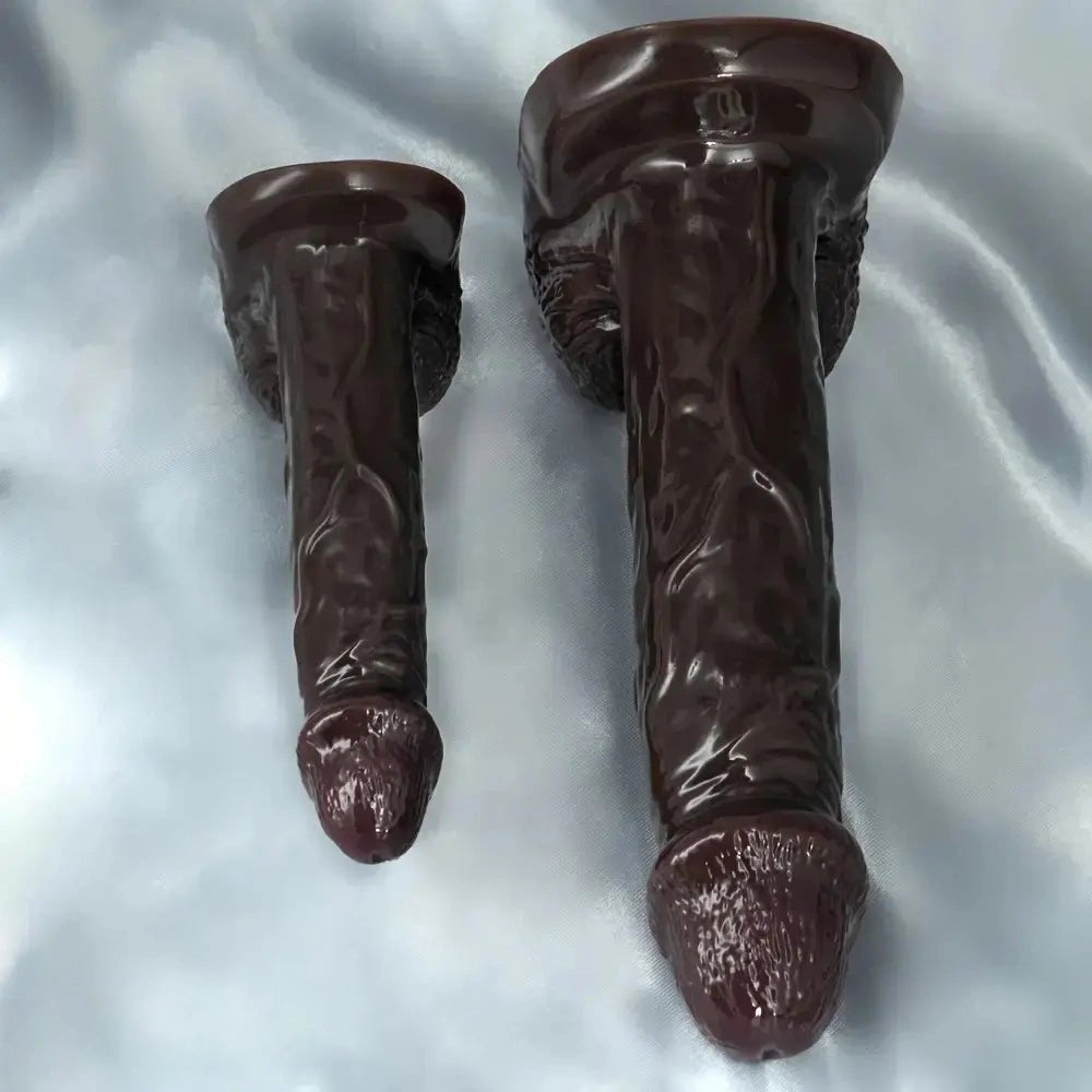 Ebony silicone strap on dildo with harness, photo 12