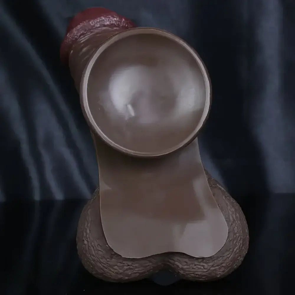 Ebony silicone suction cup dildo, photo 6