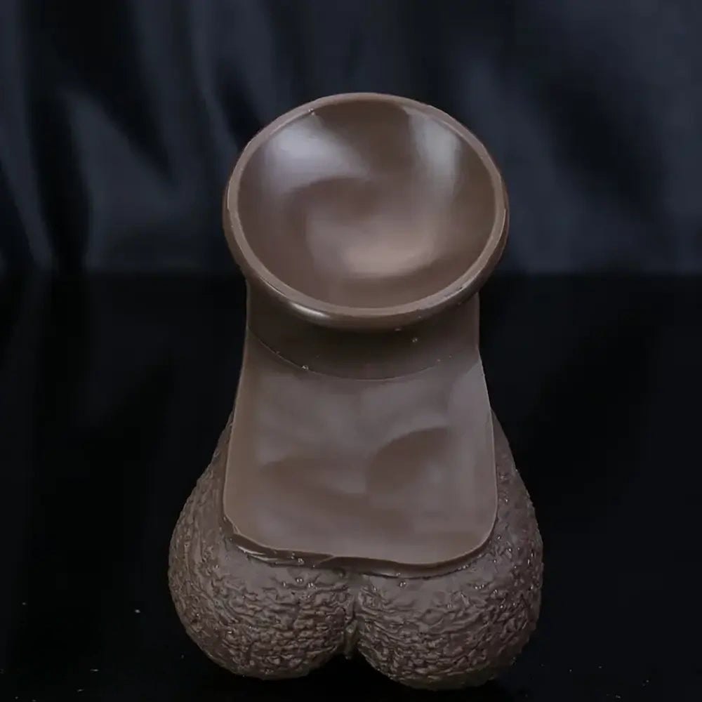 Ebony veined realistic anal dildo, photo 2